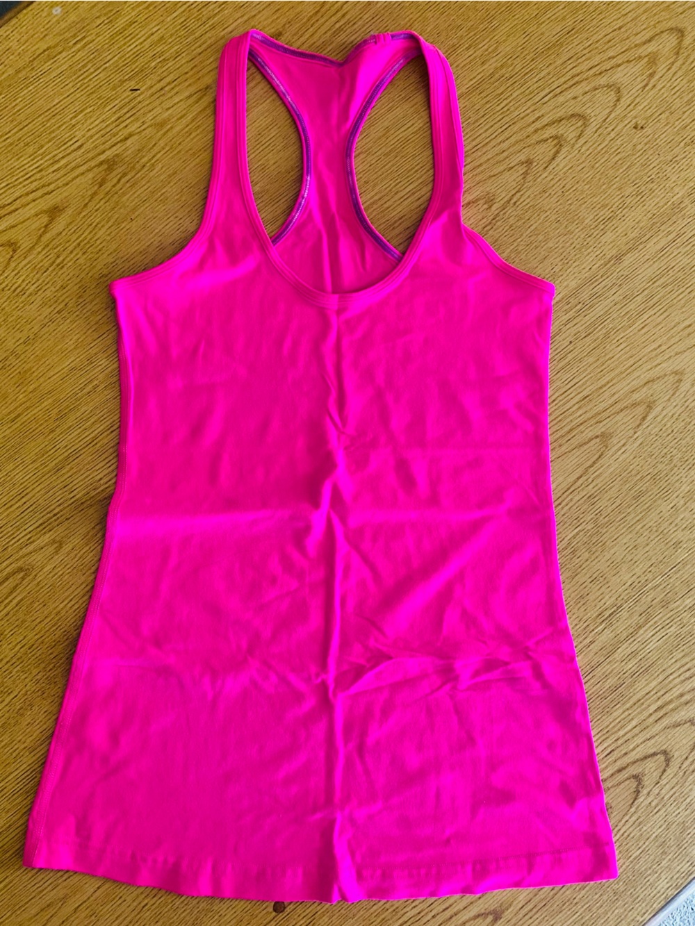 lululemon Bright Pink Racerback Tank size 4LONG - Picture 3 of 9